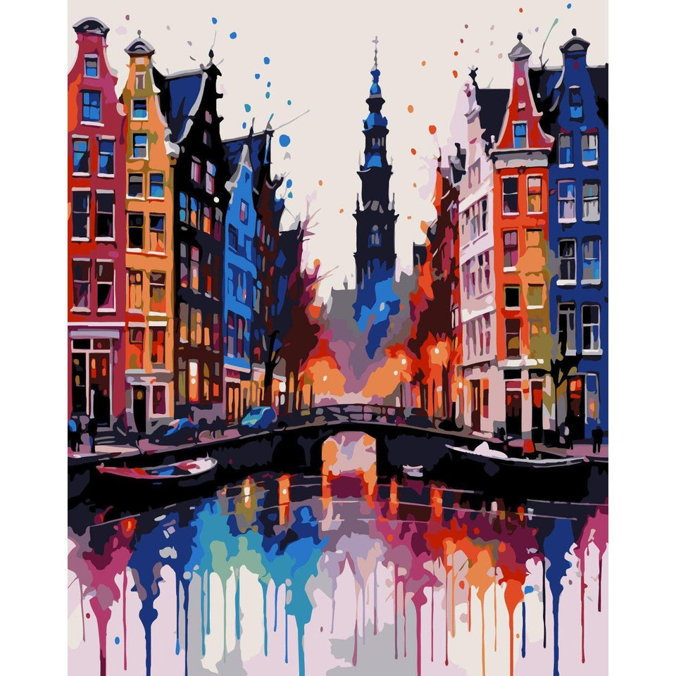 Amsterdam - Color Splash - Diamond Painting