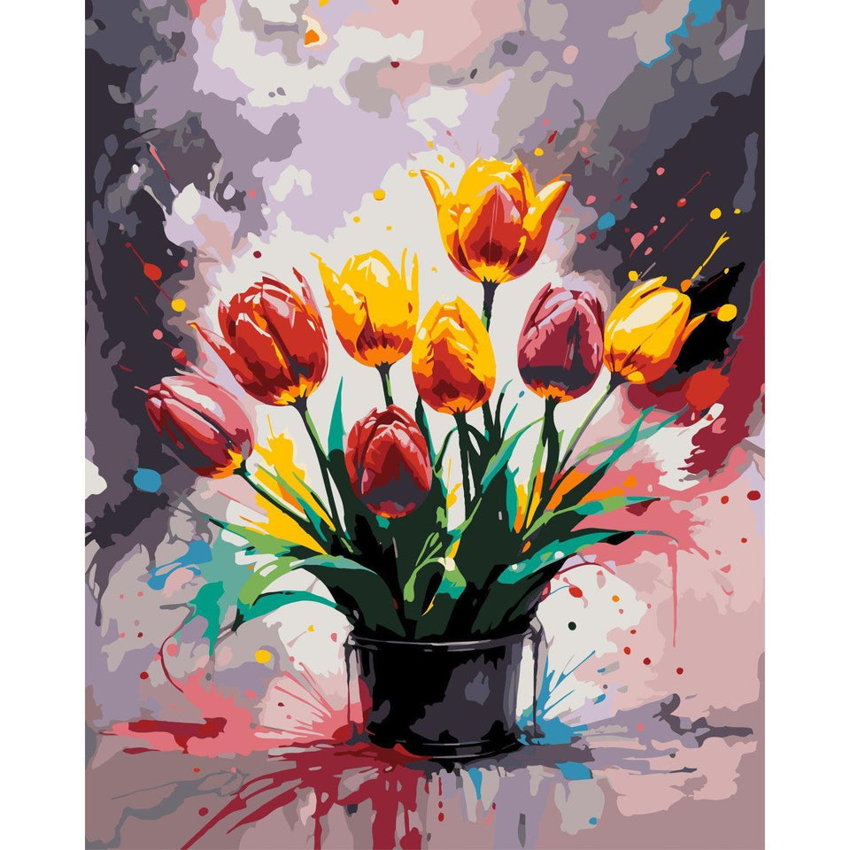 Tulpen - Color Splash - Diamond Painting