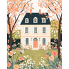 Bloemen huis - Diamond Painting