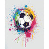 Voetbal - Color Splash - Diamond Painting