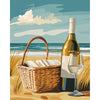 Wijn aan het strand - Diamond Painting