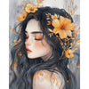 Bloemen dame - Diamond Painting