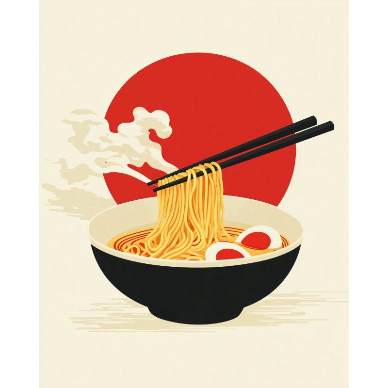 Japanse ramen noedels - Diamond Painting