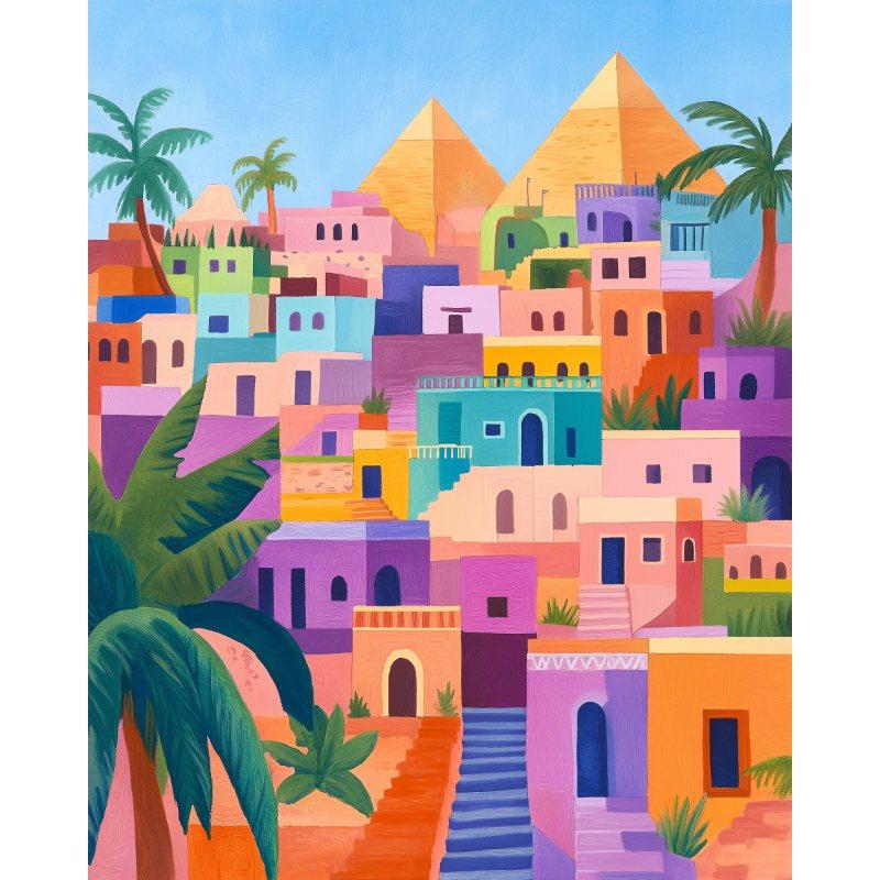 Kleurrijk Egypte - Diamond Painting