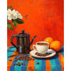 Koffie en appelsienen - Diamond Painting