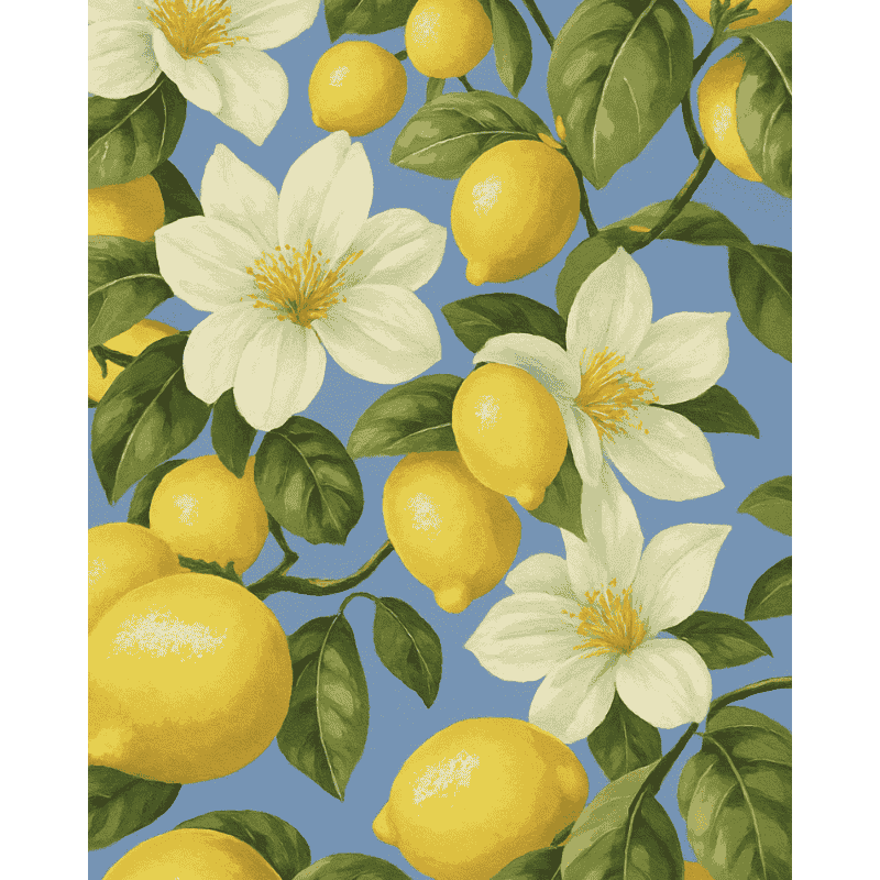 Citroenbloesems - Diamond Painting