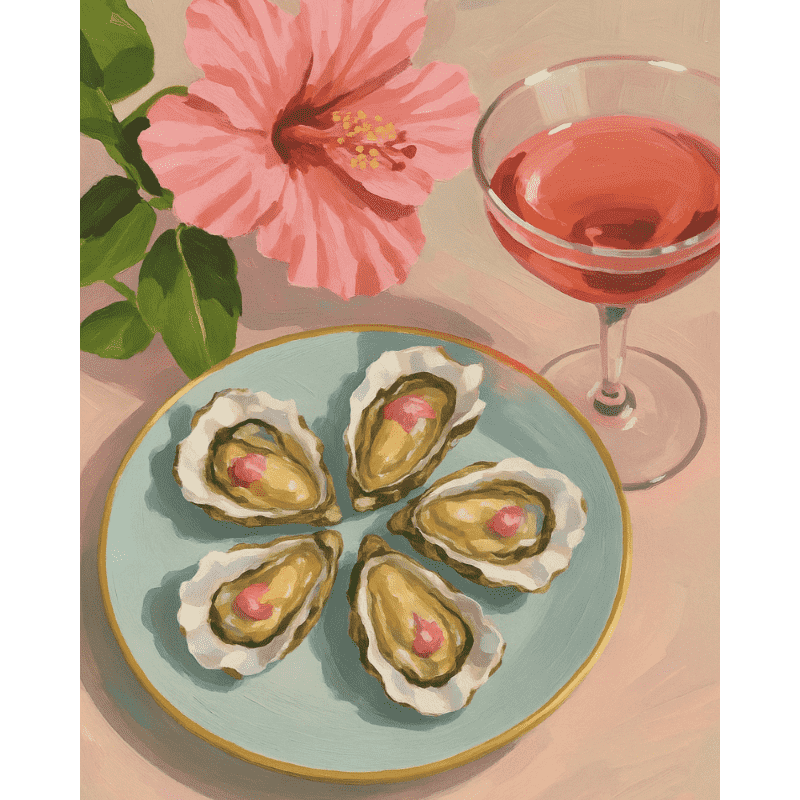 Oesters & Rosé - Diamond Painting