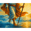 Lopen over water - Diamond Painting