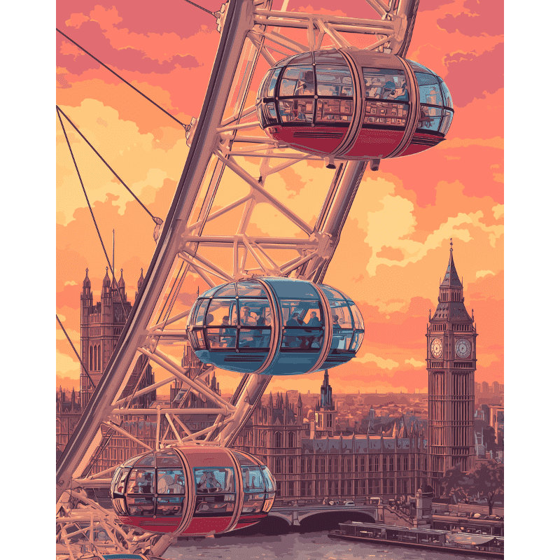 Londense skyline - Diamond Painting