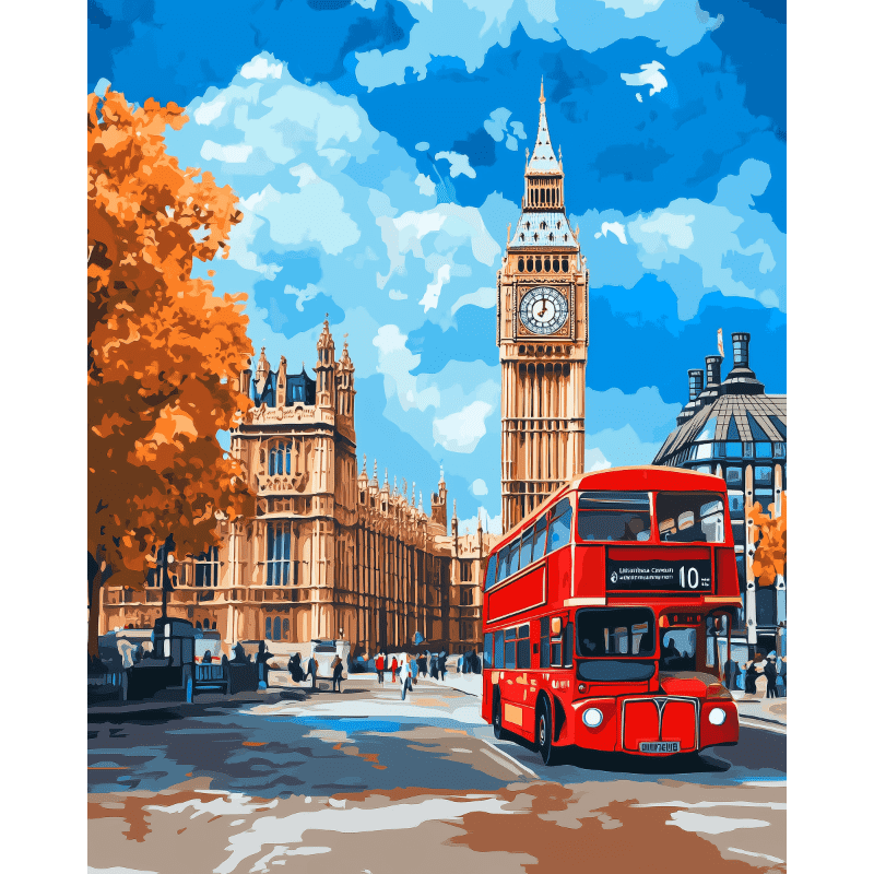 Stijlvol Londen - Diamond Painting