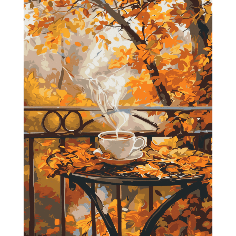 Een dampende kop - Diamond Painting
