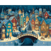 Feestelijk dorp - Diamond Painting