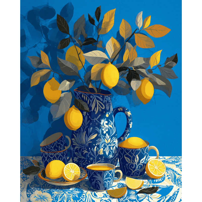 Citrusporselein - Diamond Painting