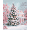 De Roze Kerst - Diamond Painting