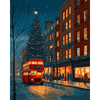 Kerstavond in Londen - Diamond Painting