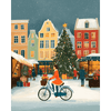 Een feestelijke kerstmarkt - Diamond Painting