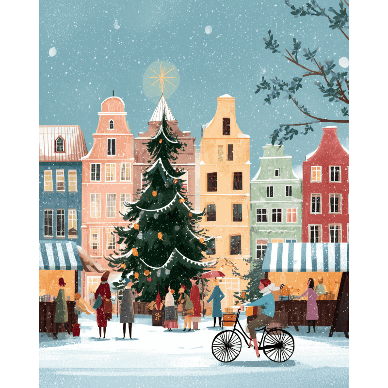 Europese winter - Diamond Painting