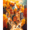 Charmant herfst­dorp - Diamond Painting