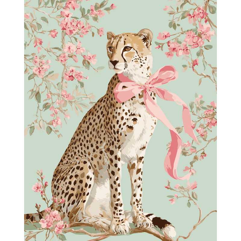 Het roze lint - Diamond Painting