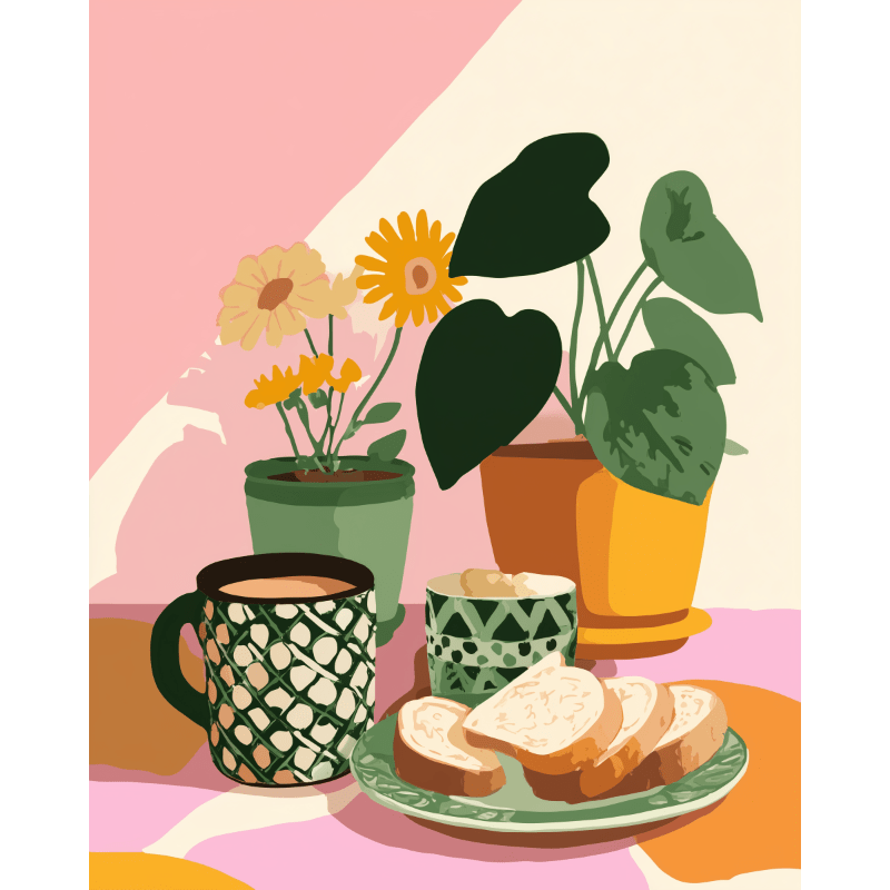 Ontbijttafel - Diamond Painting