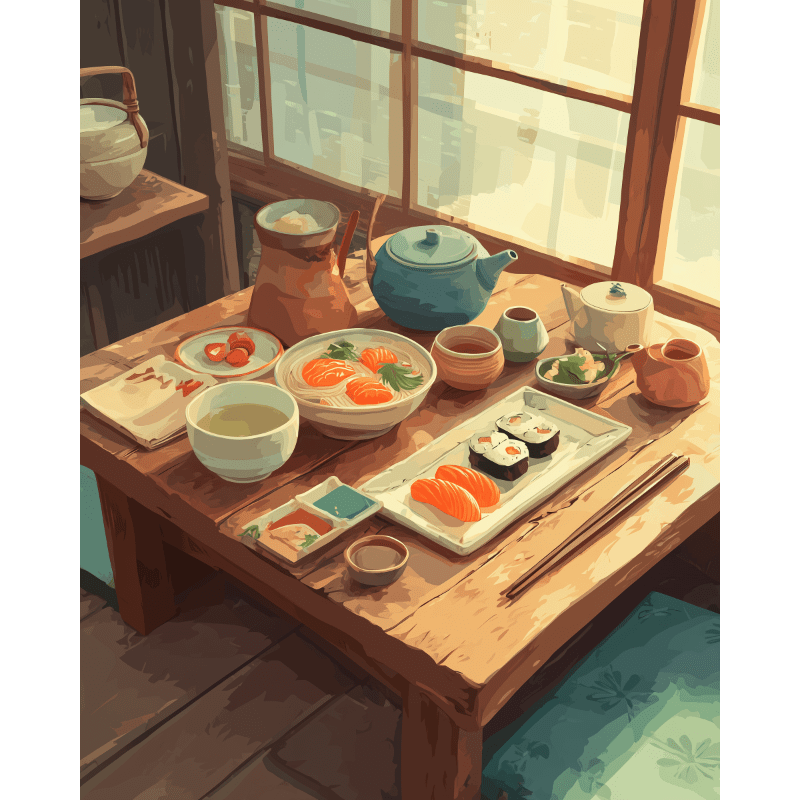 Japans diner - Diamond Painting