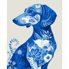 De blauwe metgezel - Diamond Painting