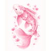Roze Porseleinen koi - Diamond Painting