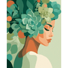 Plant dame - Diamond Painting
