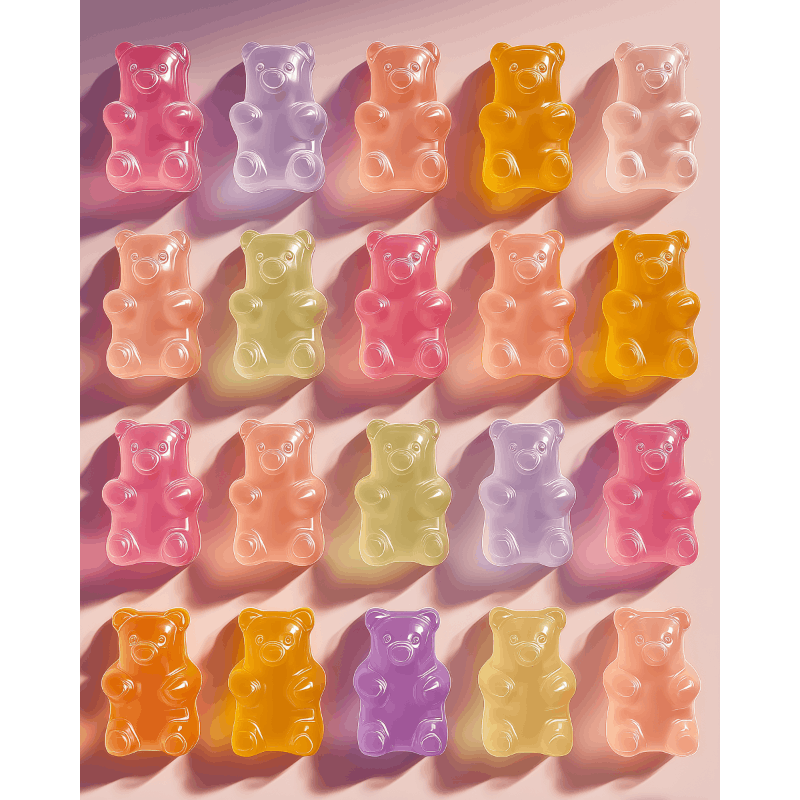 Gummiberen - Diamond Painting