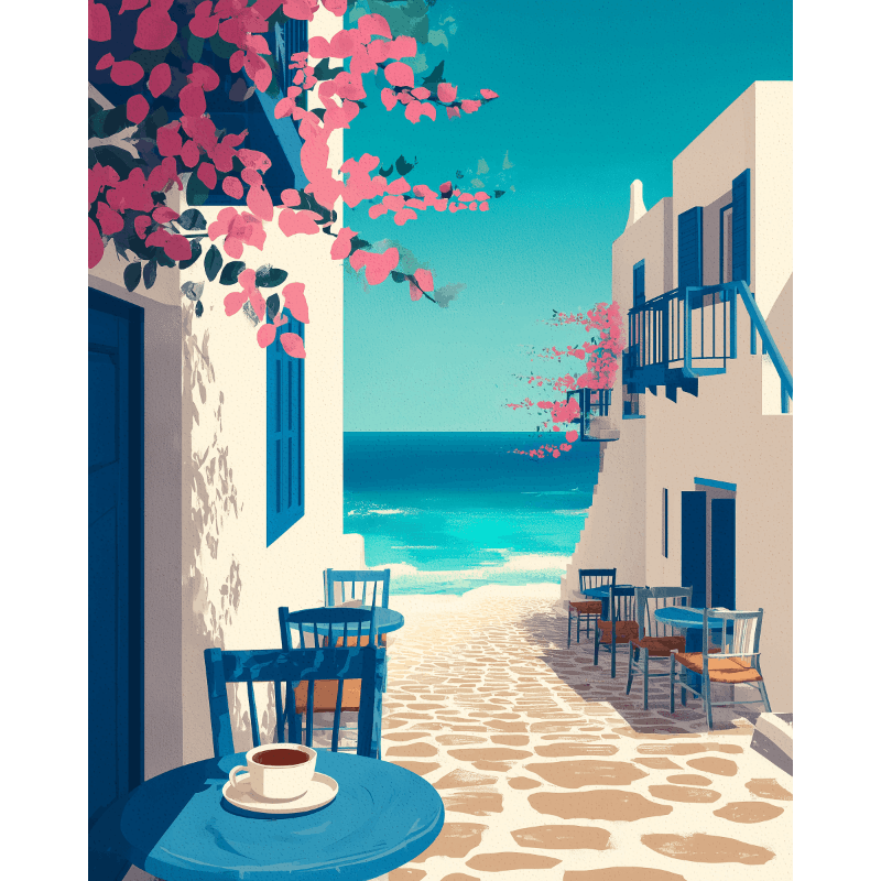 Mediterraanse reis - Diamond Painting