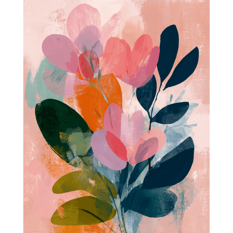 Abstracte bloei - Diamond Painting