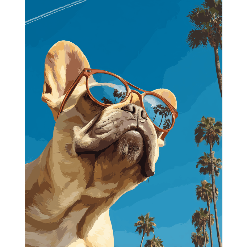 Franse buldog - Diamond Painting