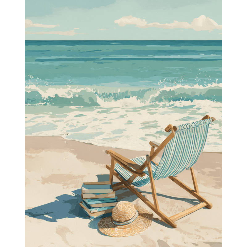 Sereen strand - Diamond Painting