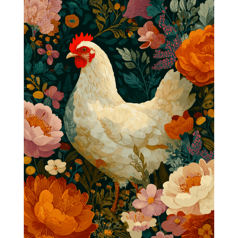 Omhuld in bloei - Diamond Painting