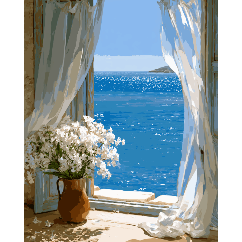 Kust ochtend - Diamond Painting
