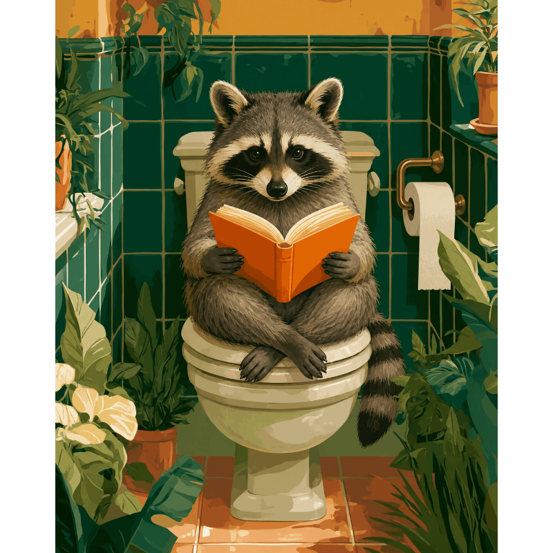 De troonlezer - Diamond Painting