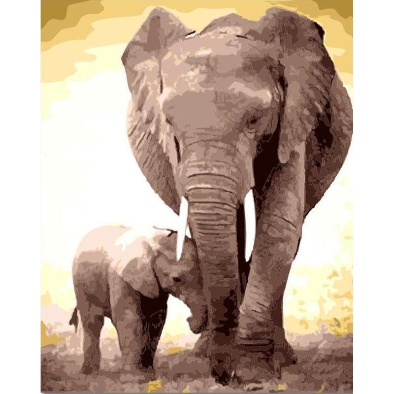 Olifanten - Diamond Painting