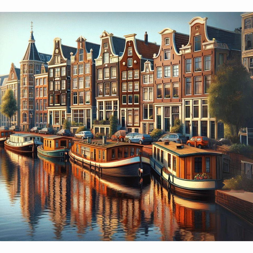 Amsterdam overdag - Diamond Painting