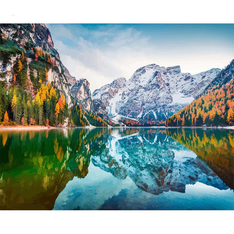 Berg Landschap - Diamond Painting
