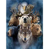 Portret wilde dieren - Diamond Painting
