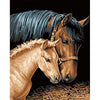 Moeder paard en veulen - Diamond Painting