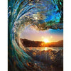 Zonsondergang in golf - Diamond Painting