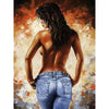 Vrouw van achter - Diamond Painting