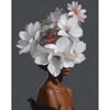Vrouw met bloemenhoofd 1 - Diamond Painting