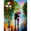 Samen lopen in de regen - Diamond Painting