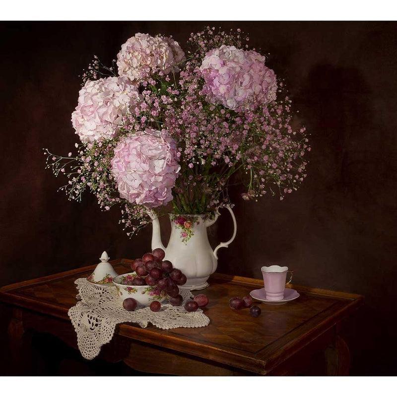 Hortensia's in vaas - Diamond Painting