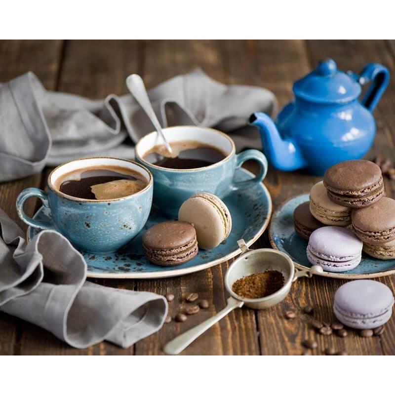 Koffie en Macarons - Diamond Painting