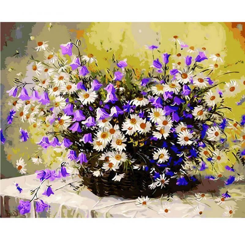 Madeliefjes en Rapunzelklokjes - Diamond Painting