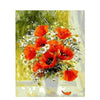 Tulpen en madeliefjes in vaas - Diamond Painting