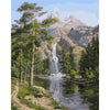 Waterval in bos - Diamond Painting